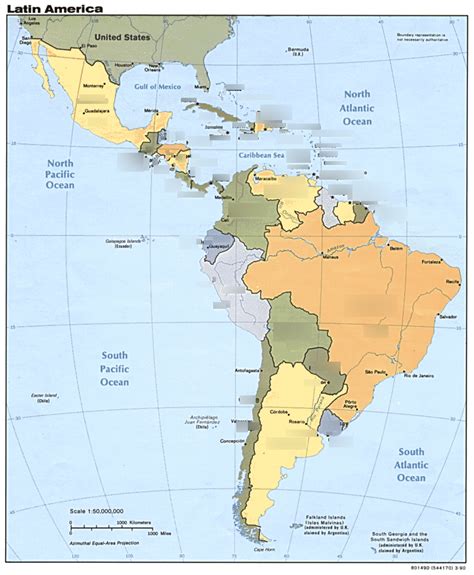 Latin American Countries & Capitals .